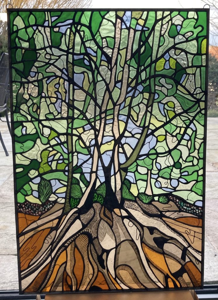 Commission stained glass tree of life