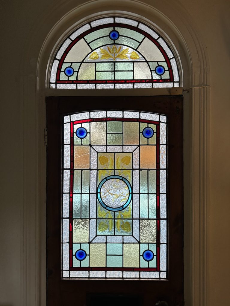 Commission victorian door arched fanlight oval medallion roundels