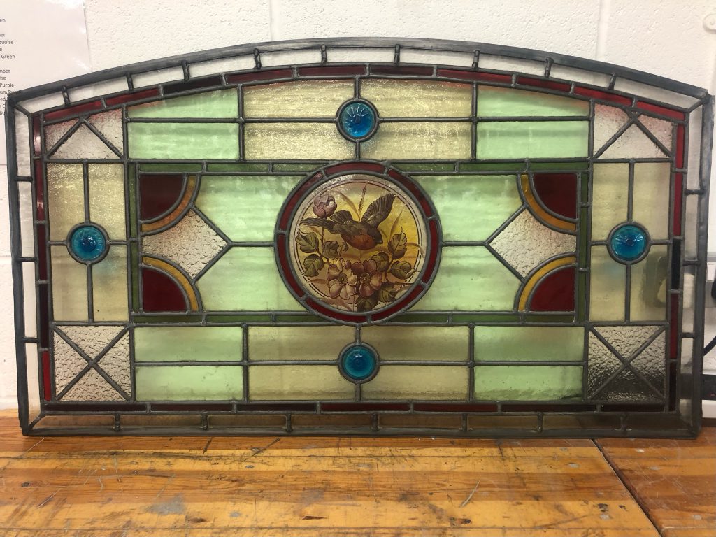 Commission victorian fanlight robin medallion