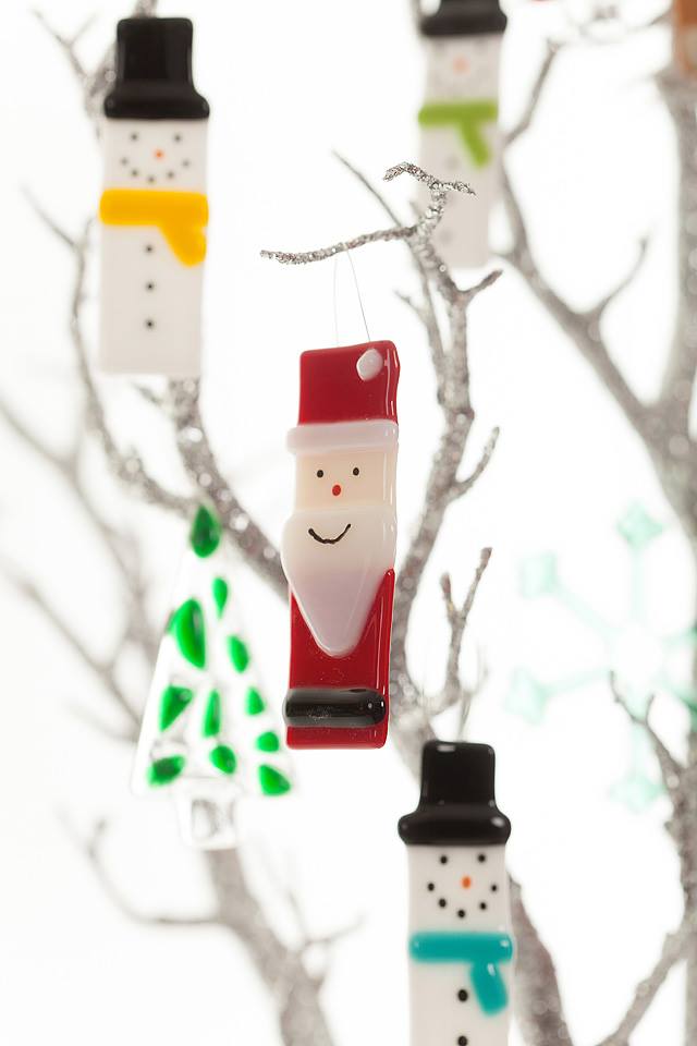 Fused Glass Christmas Decorations