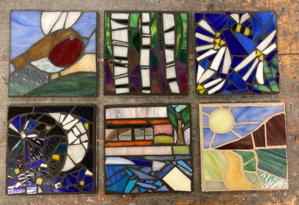 Student mosaic six sample panels