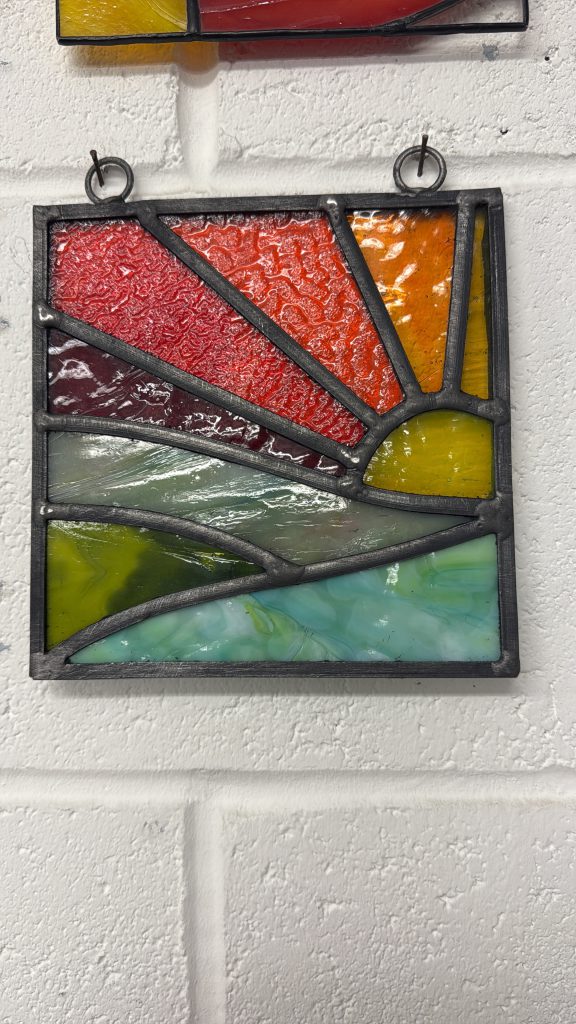 Student stained glass sunrise small