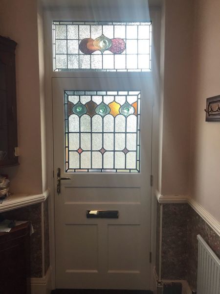 Commission front door leaded lights