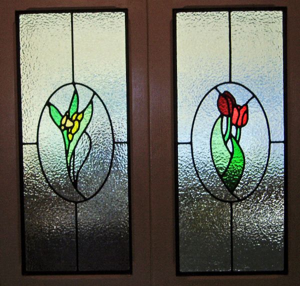 Commission hatch doors floral ovals