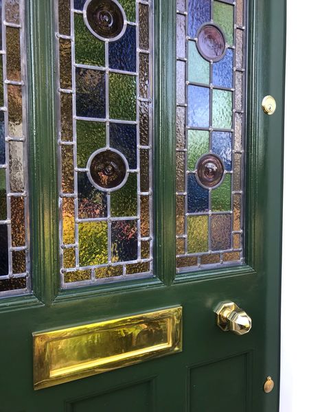 Commission victorian door leaded panels