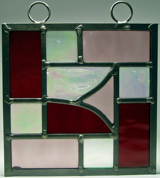 Red stained glass light catcher
