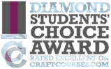 Diamond Students Choice Award - Rated Excellent on CraftCourses
